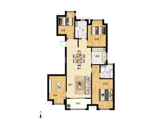 奥园誉景澜庭--建面 118m²