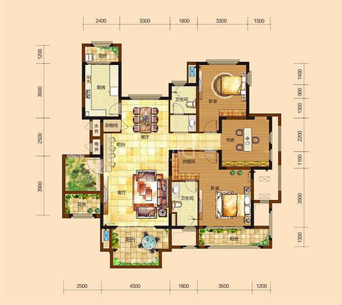 慧远美林谷--建面 140m²