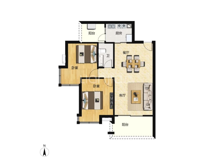 嘉东广场--建面 81.84m²