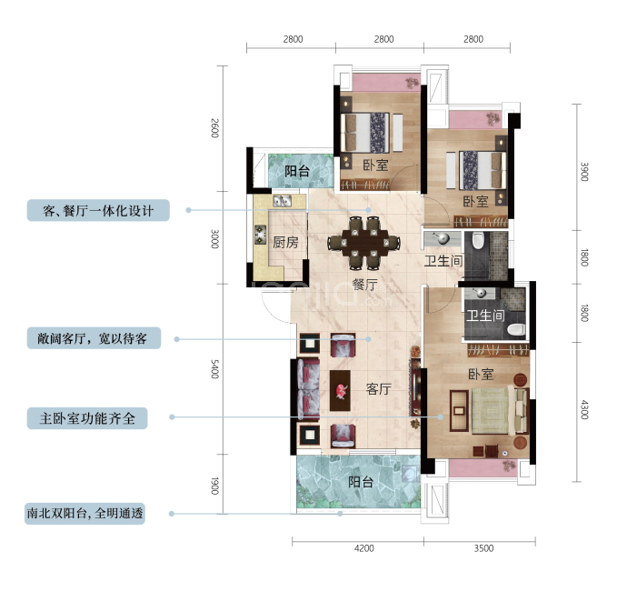 佳阳大都府--建面 113m²