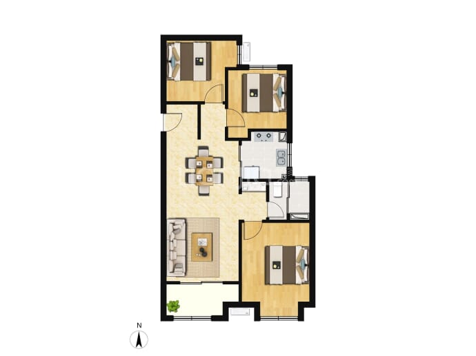 奥园誉景澜庭--建面 86m²