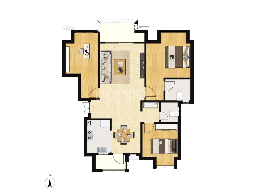 璧山金茂悦户型图(链家网)
