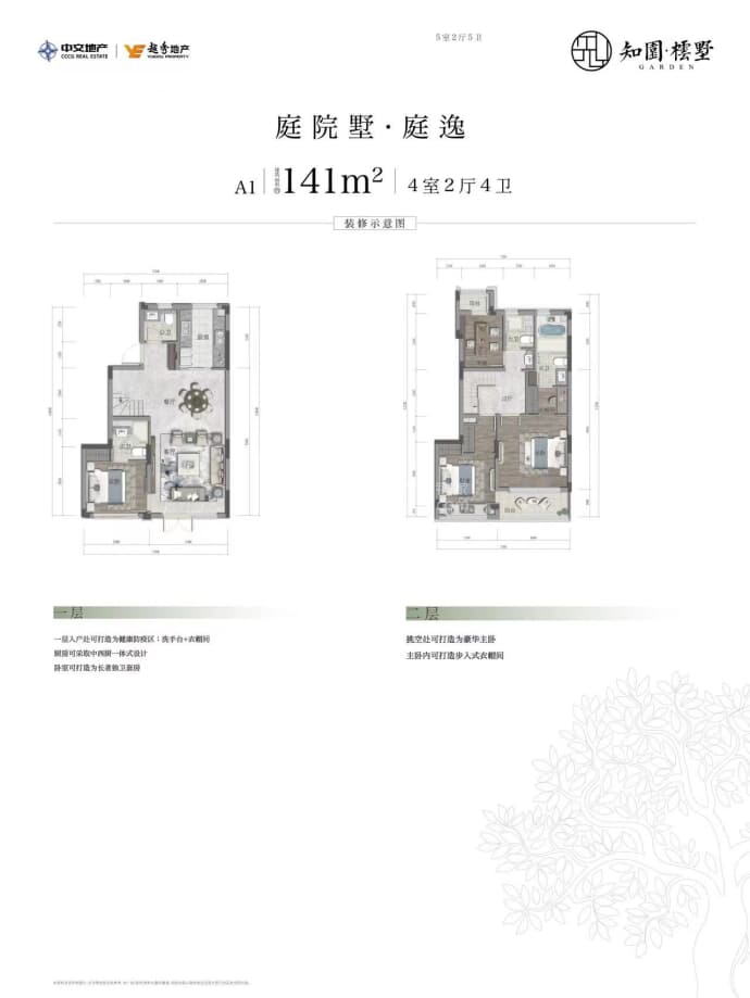 中交越秀·知园--建面 141m²