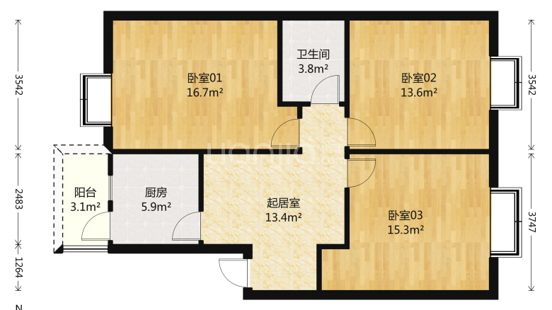 八里小區優質單間出租,房子裝修好,直接入住