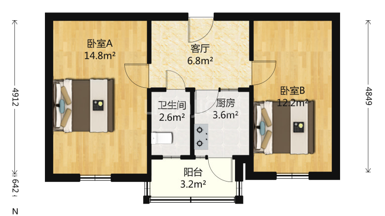 和平村大街 交通便利 户型规整 视野较好