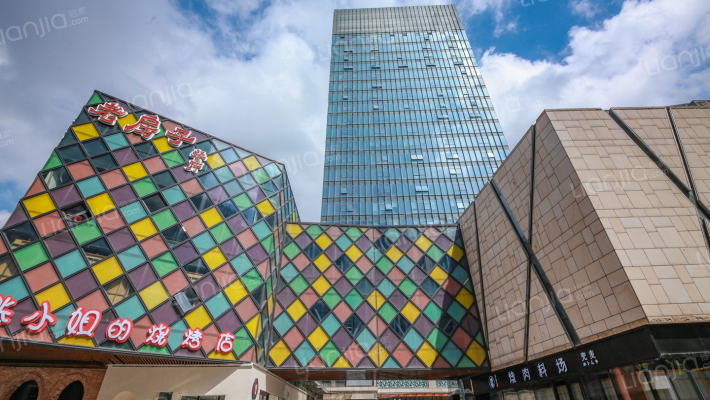 上海湾商业街外景图