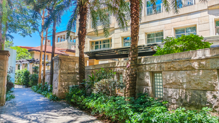 万科湖心岛外景图