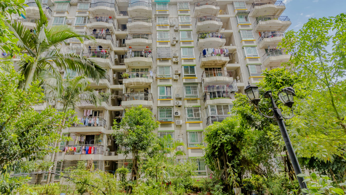 山水麗城外景图