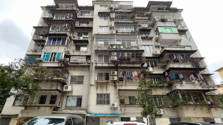 区果品食杂公司宿舍大院外景图