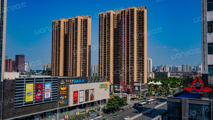 万紫千红商住楼外景图