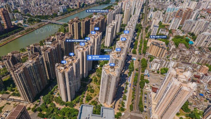 水岸听涛外景图