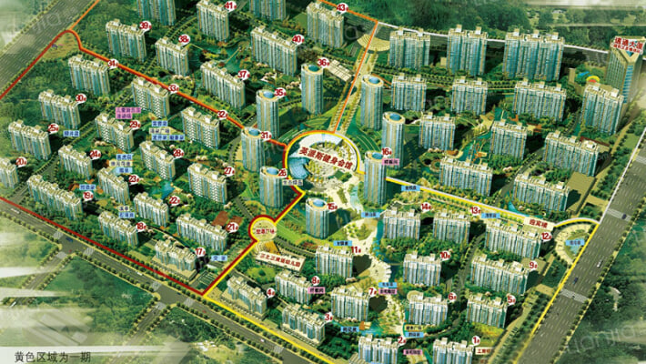 山水泉城房源|户型图|小区车位|交通地址详情分析!