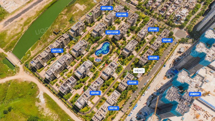 碧桂园中央半岛泊岸外景图