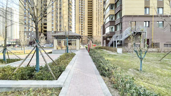 晋西和平东苑外景图