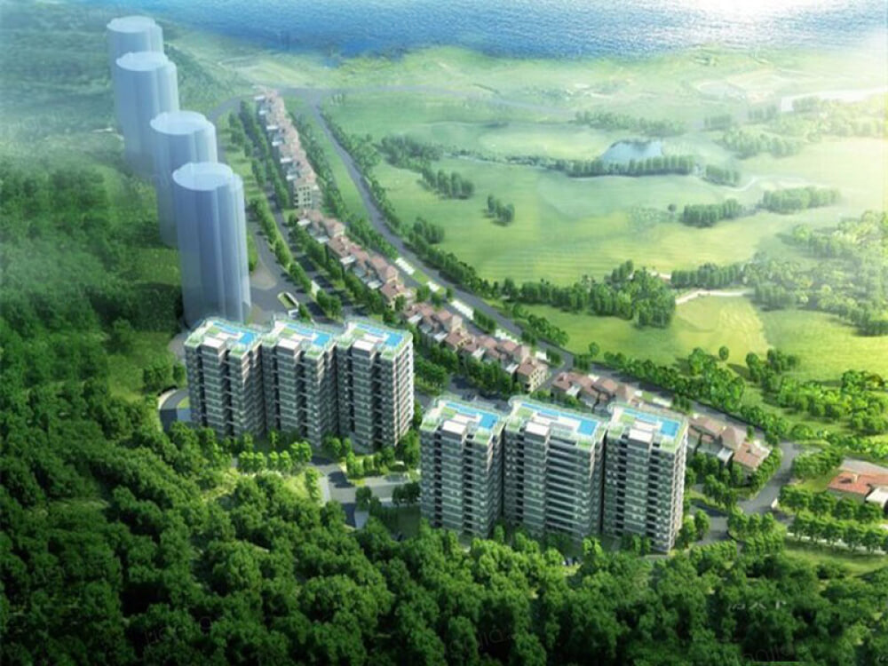 卧龙湖小镇效果图