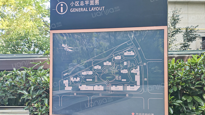 中梁鹿锦西园外景图