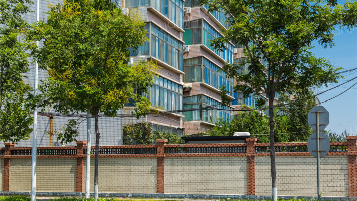 东门路财政局宿舍楼外景图