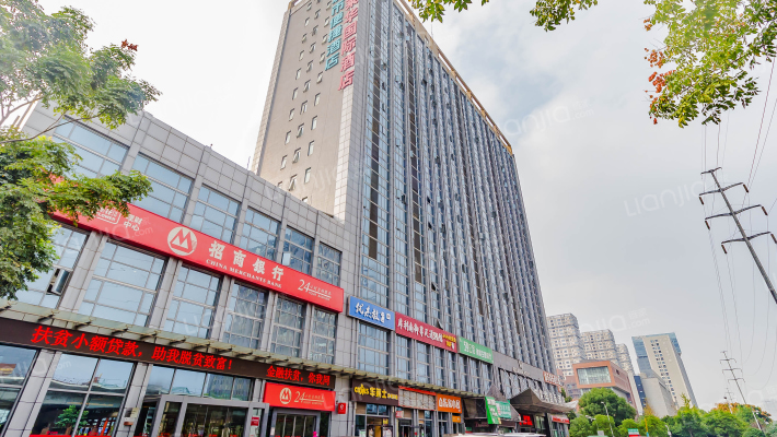 现代森林小镇金融SOHO垂直商业外景图