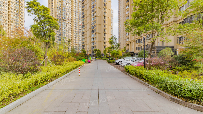 河畔花城外景图