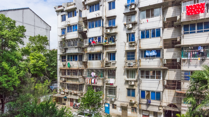 车站路老小区外景图