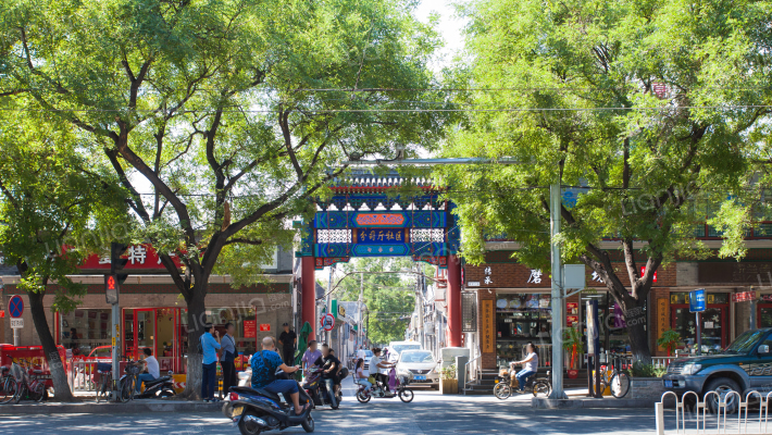 安定门内大街外景图