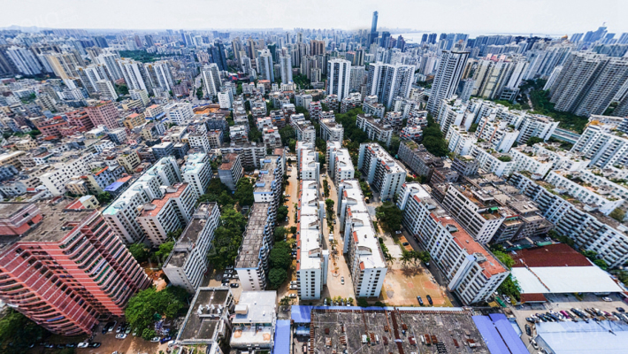 电信住宅小区外景图