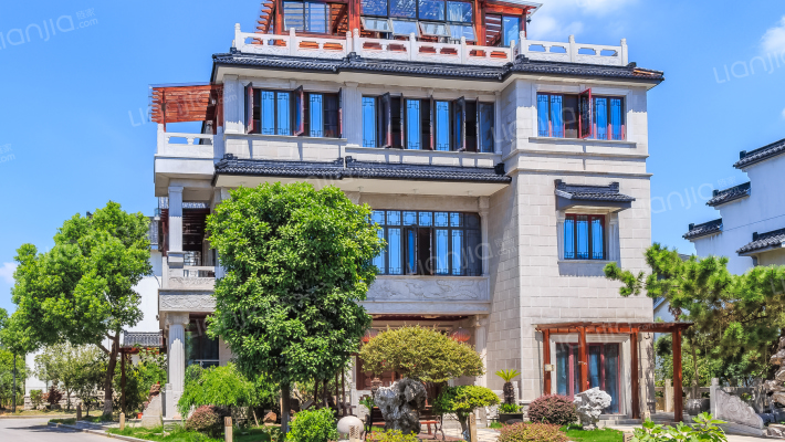 一箭河山庄外景图