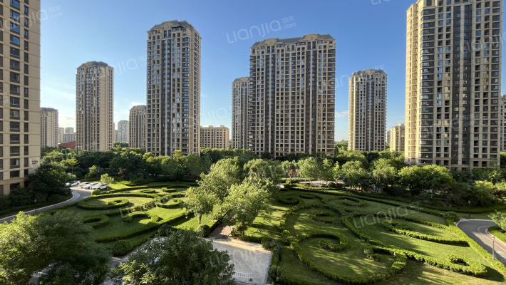 永定河孔雀城枫丹白露花园外景图