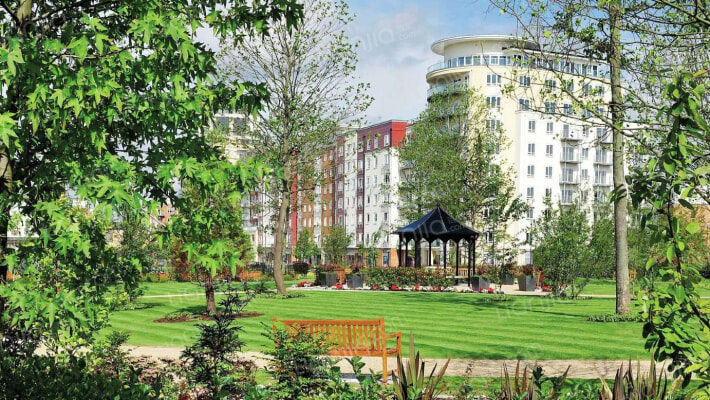 英国伦敦美福花园外景图