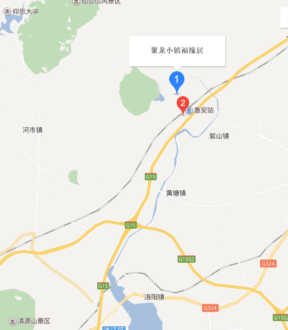 聚龙小镇福缘居区位
