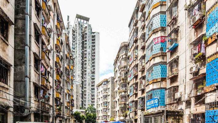 老煤气公司宿舍外景图