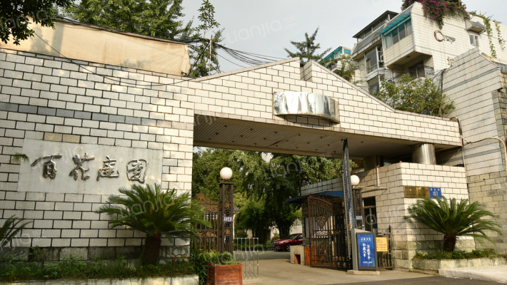 百花庭园外景图