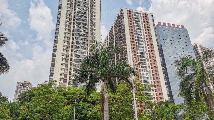 大学公园里外景图