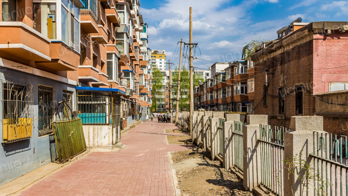 电信小区外景图