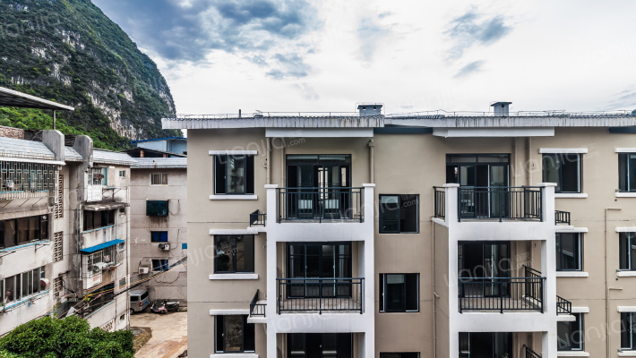 橡胶制品厂生活区外景图