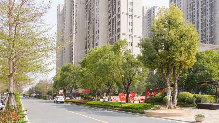 特房银溪墅府图尔花园外景图