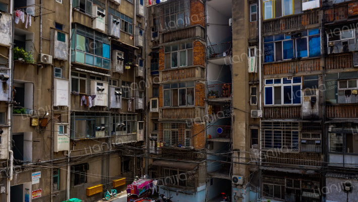 襄阳市航道段家属院外景图