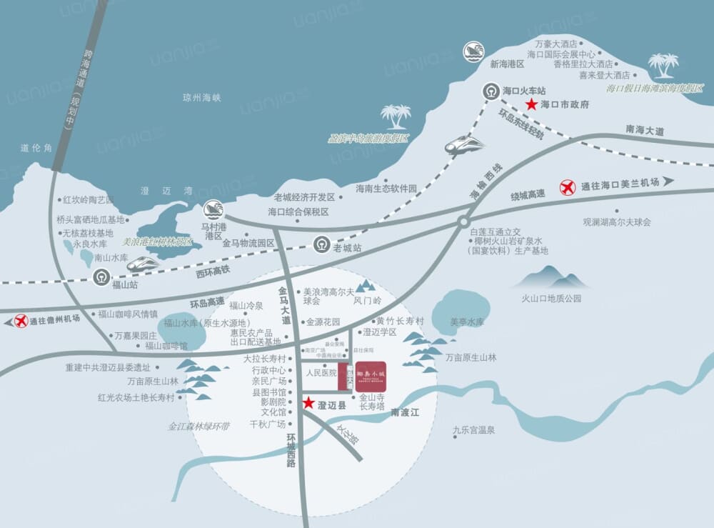 椰岛小城区位