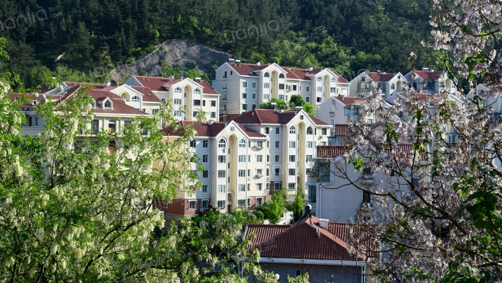 同香山庄外景图