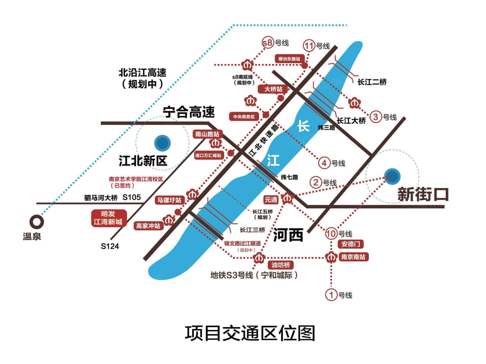明发江湾新城地铁规划图片