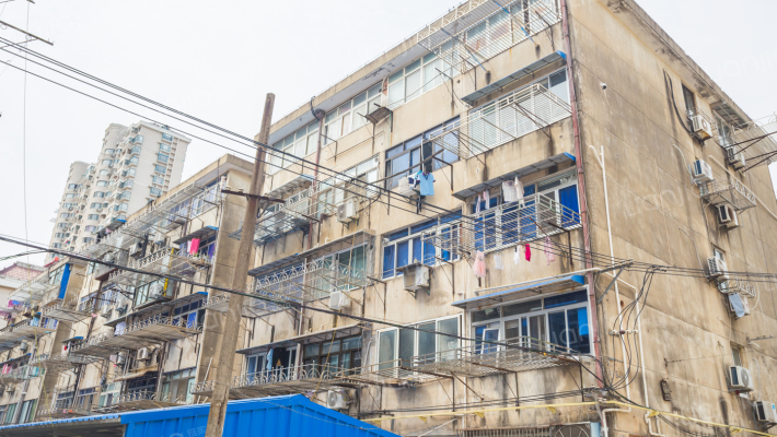 棉纺新村母子楼外景图