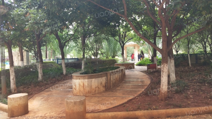 创意英国维多利亚花园外景图