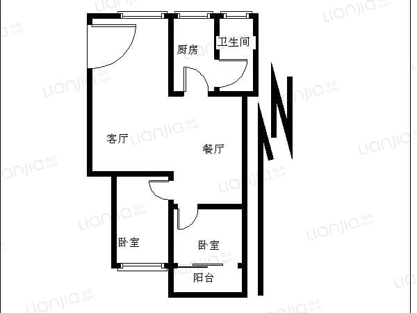 华颖花园 2室1厅 128万