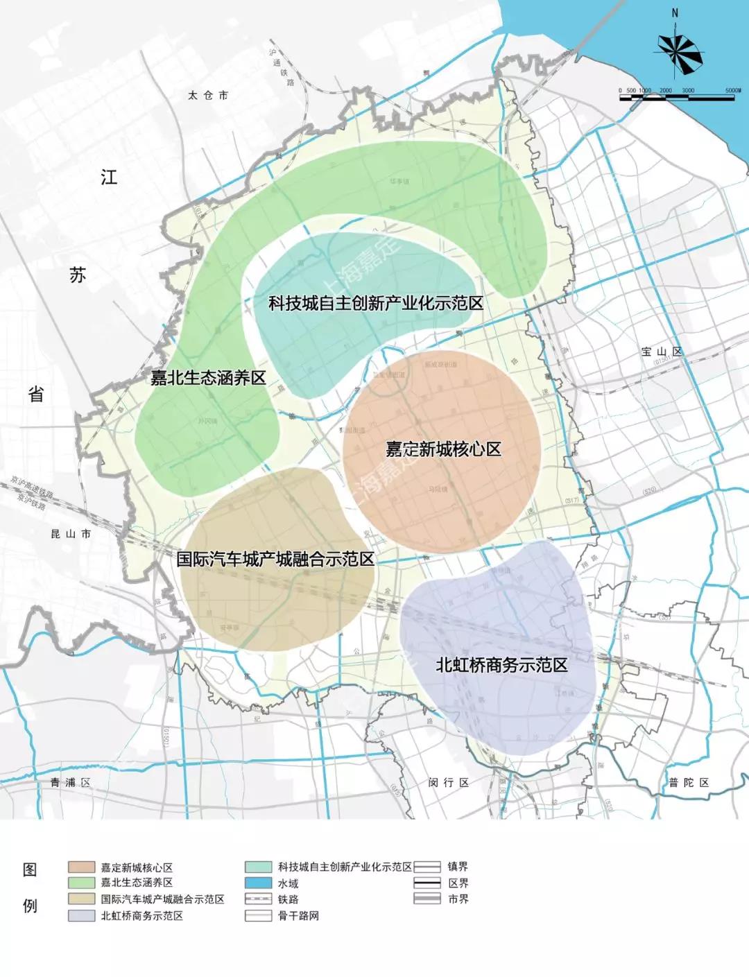 上图来源于《上海市嘉定区总体规划暨土地利用总体规划(2017