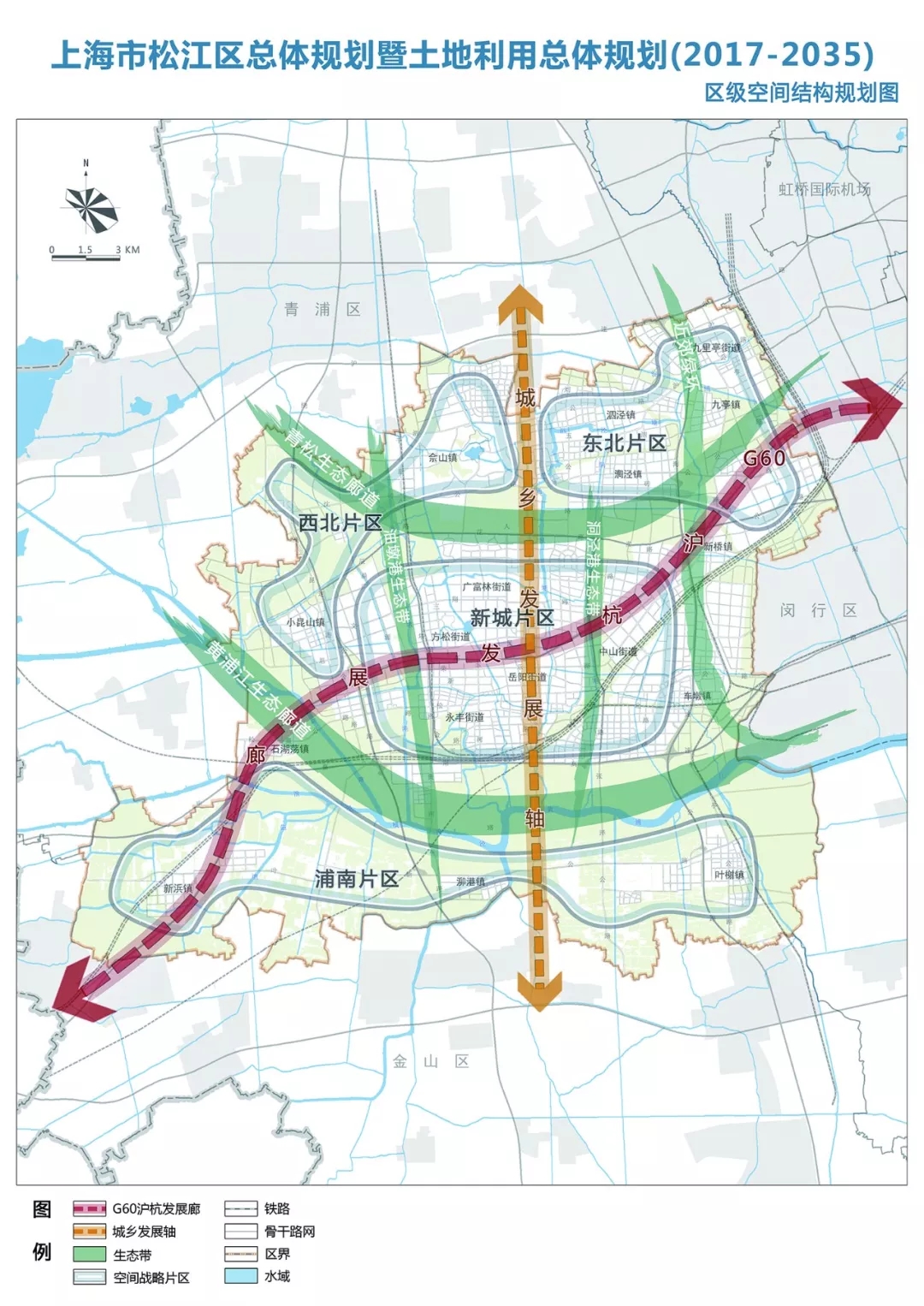 上图来源于《上海市松江区总体规划暨土地利用总体规划(2017-2035年)》