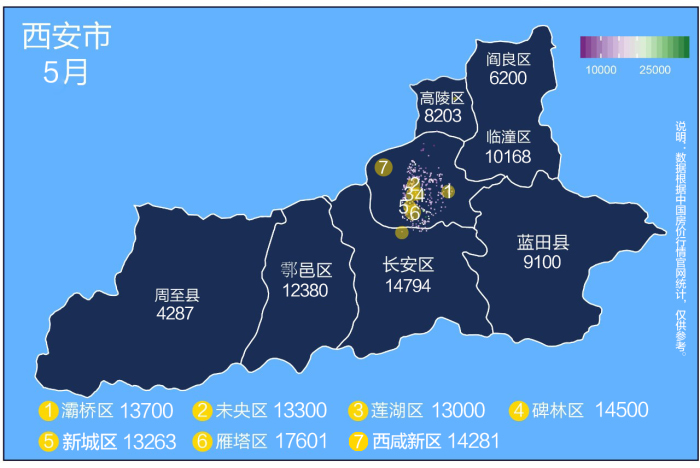 5月西安房价地图出炉高陵8字头值得入手吗