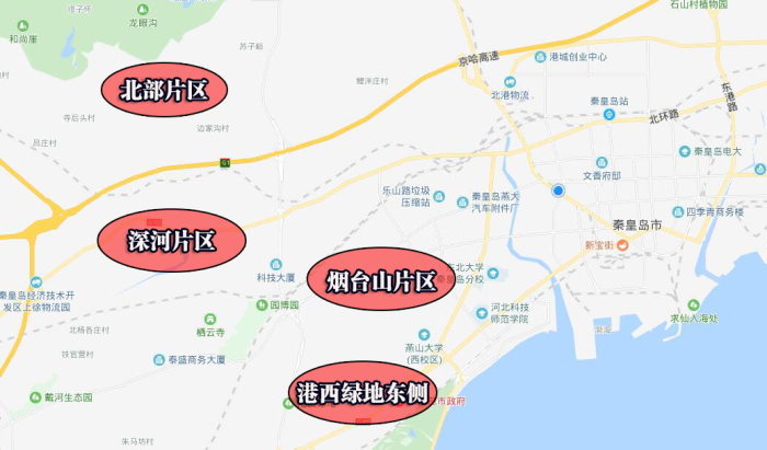 秦皇岛开发区地图图片