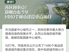 重磅！各区划重点！郑州公布今年1480个城市建设重点项目