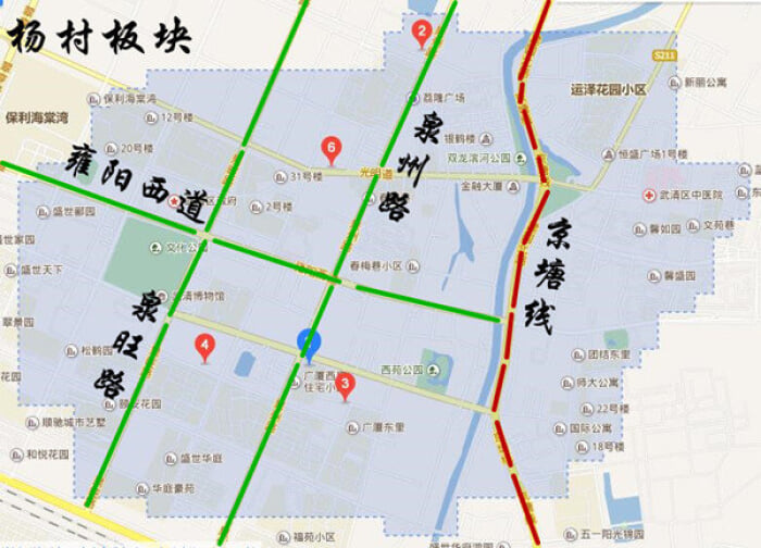 杨村地图图片