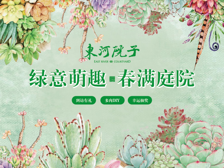 东河院子 绿意萌趣 春满庭院 多肉植物diy活动圆满落幕 楼盘专题 呼和浩特贝壳新房